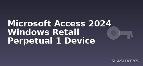 Microsoft Access 2024 Windows Retail Perpetual 1 Device