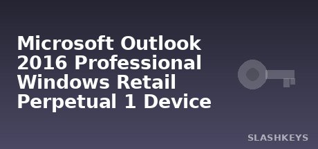 Microsoft Outlook 2016 Professional Windows Retail Perpetual 1 Device