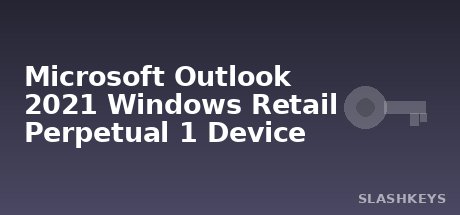 Microsoft Outlook 2021 Windows Retail Perpetual 1 Device