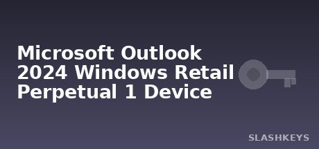 Microsoft Outlook 2024 Windows Retail Perpetual 1 Device