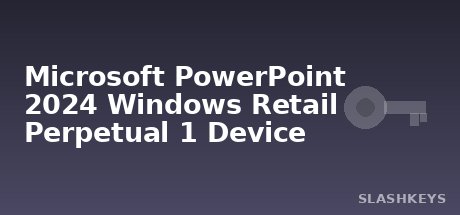 Microsoft PowerPoint 2024 Windows Retail Perpetual 1 Device