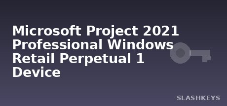 Microsoft Project 2021 Professional Windows Retail Perpetual 1 Device