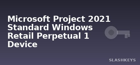 Microsoft Project 2021 Standard Windows Retail Perpetual 1 Device