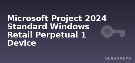 Microsoft Project 2024 Standard Windows Retail Perpetual 1 Device