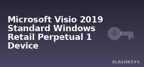 Microsoft Visio 2019 Standard Windows Retail Perpetual 1 Device