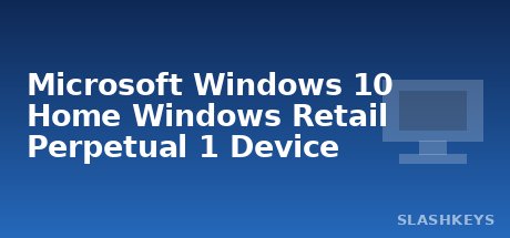 Microsoft Windows 10 Home Windows Retail Perpetual 1 Device