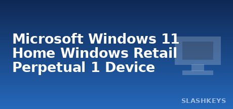 Microsoft Windows 11 Home Windows Retail Perpetual 1 Device
