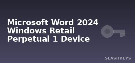 Microsoft Word 2024 Windows Retail Perpetual 1 Device